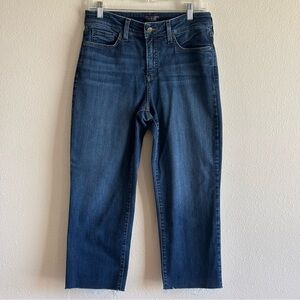 NYDJ Los Angeles Women's Dark Wash Blue Jeans Jenna Straight Ankle SZ 8